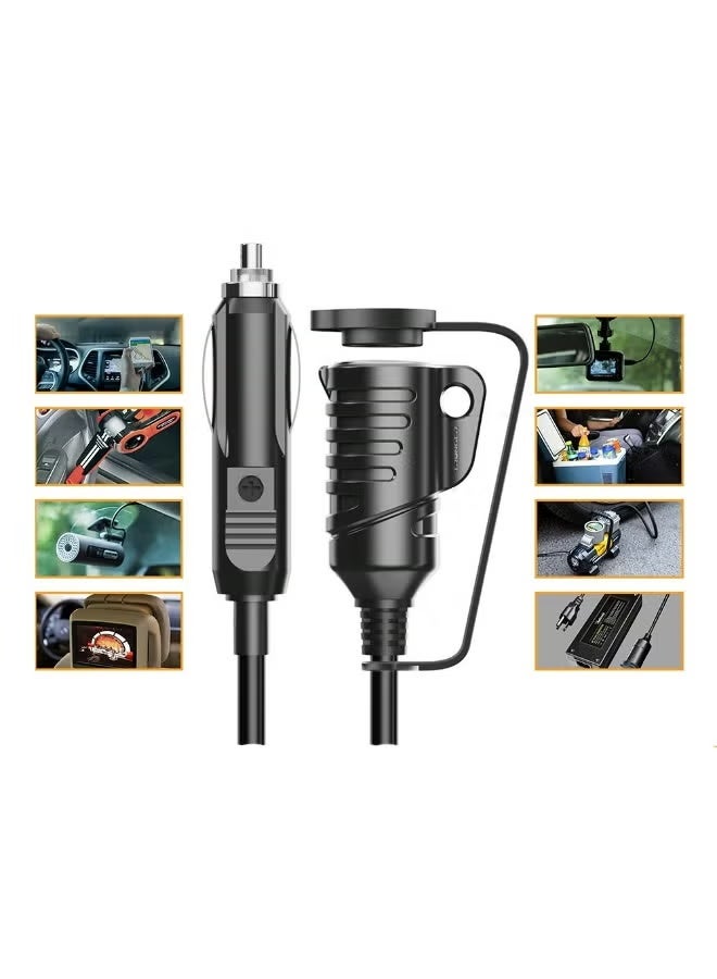 ELTRAZONE C804 5m Car Cigarette Lighter Extension Cable 12V–24V | 15A High Power Heavy Duty Vehicle Power Extension Cord for Car, SUV, Truck & Van Accessories - Image 4